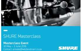 Wild and Marr to host Shure Masterclass in Johannesburg