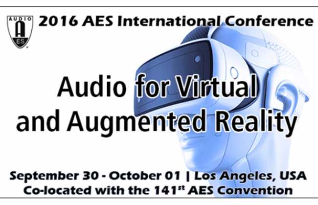 Audio for VR and AR conference details announced