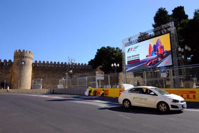 Polymedia battles the elements at Baku Grand Prix