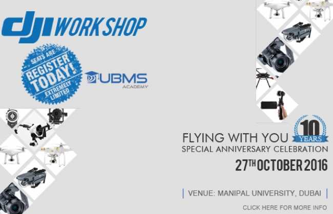 DJI drone and Osmo workshop coming to Dubai
