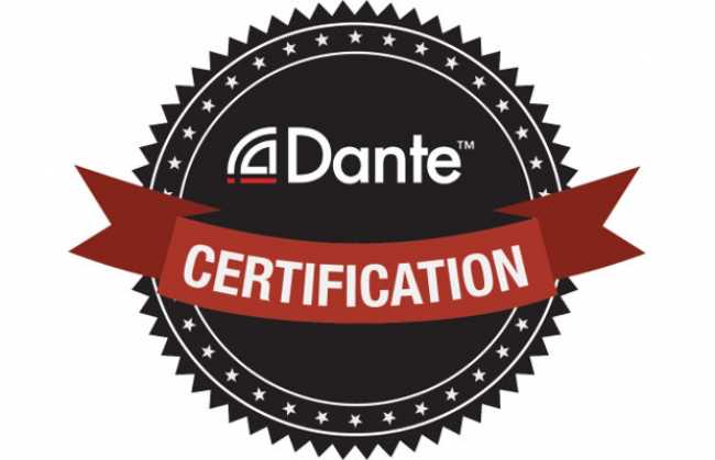 Dante certification heads to NAMM