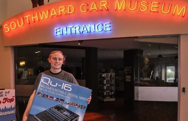 Qu mixer drives audio at Southward Car Museum