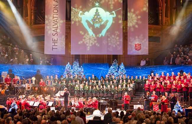Salvation Army rings in Christmas at the Royal Albert Hall