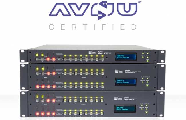 AVnu Alliance certifies Meyer Sound’s Galaxy