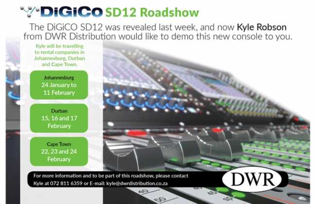 DWR takes the DiGiCo SD12 on the road