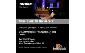 Concept announces next Shure Advanced Wireless seminar