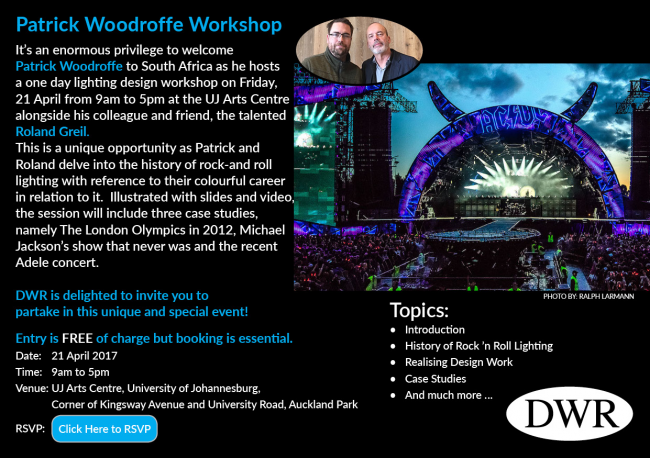 World-renowned lighting experts to host Jo’burg workshop