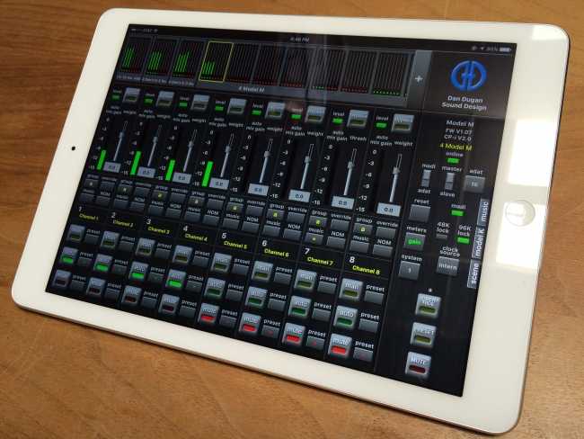 Dan Dugan Control comes to iPad
