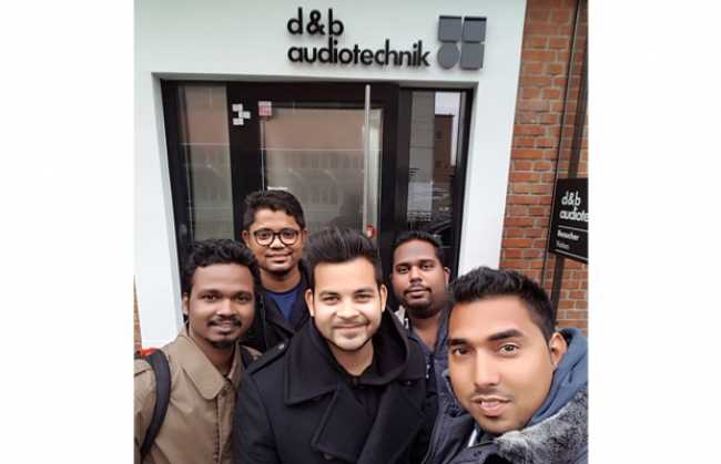 Flair audio team trains in Germany