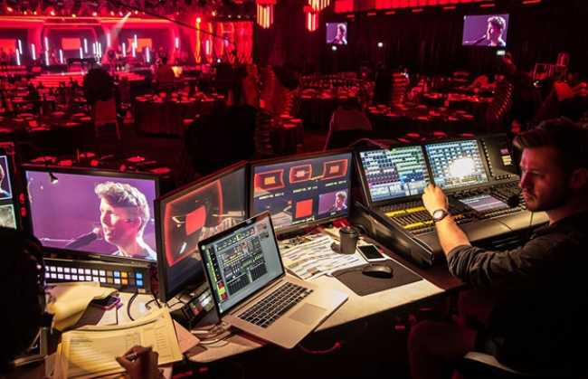 Hippotizer visuals at the Logies