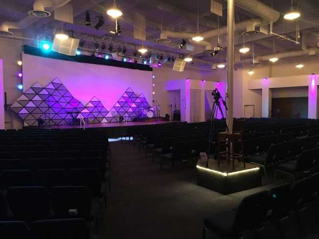 Congregants stream into Crosswalk Church
