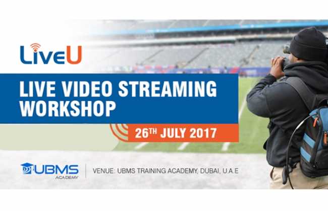 LiveU streaming workshop in Dubai