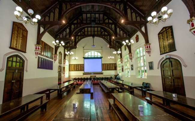 JBL pendant speakers installed in Gold Coast boarding school