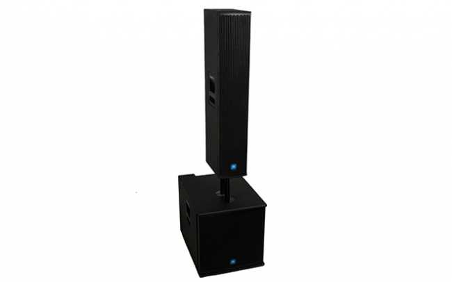 Powered line array from On Point Audio