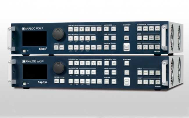 Analog Way completes Midra series with Eikos2 and Saphyr